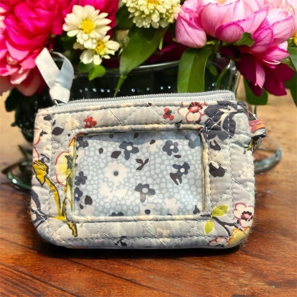 Vera Bradley Blue Cream Floral Card Holder
